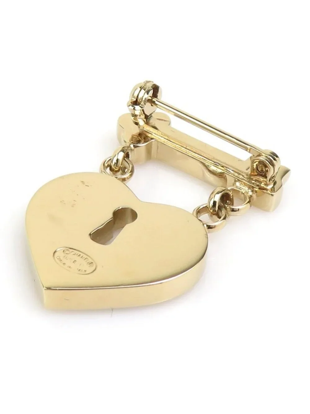 Chanel Brooch Heart Lock &